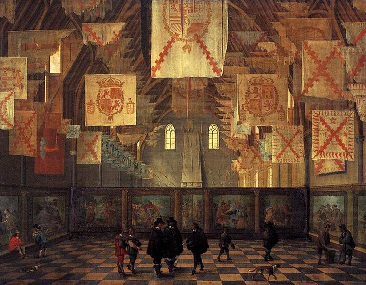 Bartholomeus van Bassen Interior of the Great Hall on the Binnenhof in The Hague. oil painting image